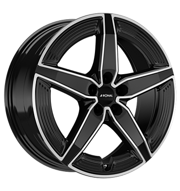 Ronal R72 8,5x20 ET33,1 5x112 66,5 jetblack-frontkopiert