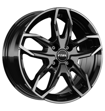 Rial Lucca 6,5x16 ET46 4x100 54,1 diamant-schwarz frontpoliert