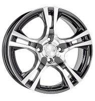 Platin P53 6x15 ET38 4x100 63,4 schwarz poliert