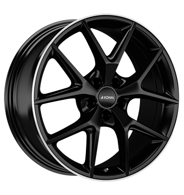 Ronal R75 8x18 ET45 5x114,3 76 jetblack-matt-hornkopiert