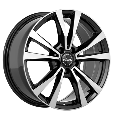 Rial M12X 9x20 ET35 5x112 66,5 diamant-schwarz-frontpoliert