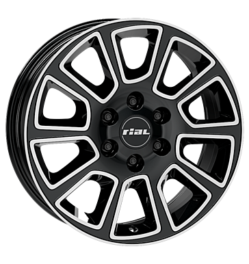 Rial Transporter 2 7x17 ET50 6x130 84,1 diamant-schwarz frontpoliert