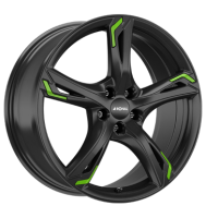 Ronal R62 Green 7,5x17 ET33 5x110 65 jetblack green