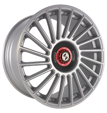 Eta Beta Venti-R ZV 10,5x20 ET25 5x108 78,1 Silver matt full pol R.Schwarz/M.Rot