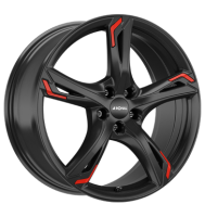 Ronal R62 Red 8x19 ET45 5x112 76 jetblack red