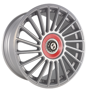 Eta Beta Venti-R ZV 8,5x20 ET45 5x112 78,1 Silver matt full pol R.Rot/M.Silber
