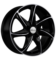 Ronal R51 7x16 ET38 5x100 68 jetblack-frontkopiert