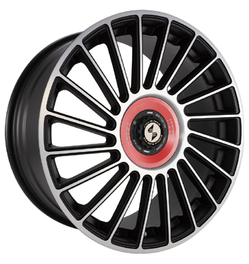 Eta Beta Venti-R ZV 9x21 ET38 5x120 78,1 Black matt full pol. R.Rot/M.Schwarz