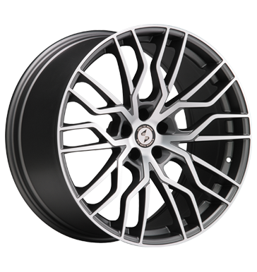 Eta Beta Medusa-K 9,5x21 ET20 5x112 66,5 anthracite matt full polish