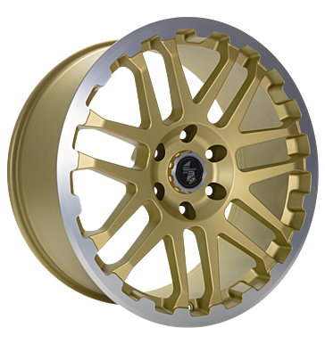 Eta Beta Combat 8x18 ET30 6x139,7 67,1 gold matt lip cap pol