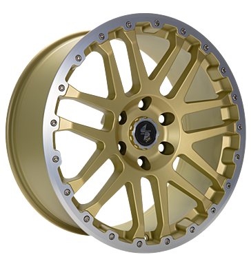Eta Beta Combat CV 8x18 ET50 5x160 65,1 gold matt lip cap pol