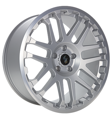 Eta Beta Combat 7x17 ET60 5x118 71,1 silver matt lip polished