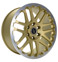 Eta Beta Combat 8x17 ET45 5x120 65,1 gold matt lip cap pol
