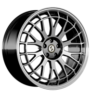 Eta Beta Unit 9x21 ET40 5x112 66,5 Black matt lip spokes...