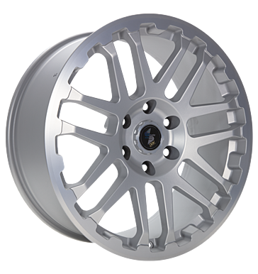 Eta Beta Combat 10x22 ET15 5x112 66,6 silver matt lip cap pol
