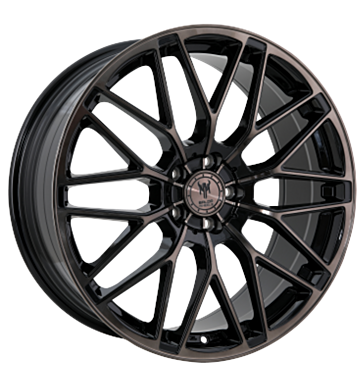 BALDR WHEELS 001 10x20 ET45 5x112 66,6 Black Brushed Tinted