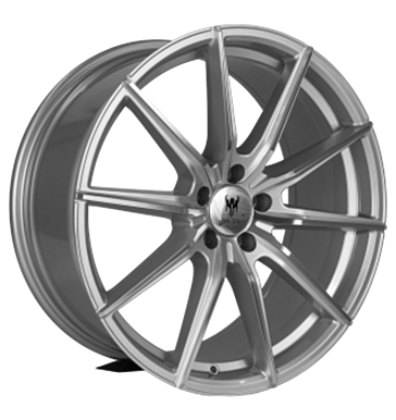 BALDR WHEELS 003 11x21 ET13 5x112 66,6 silber Front poliert