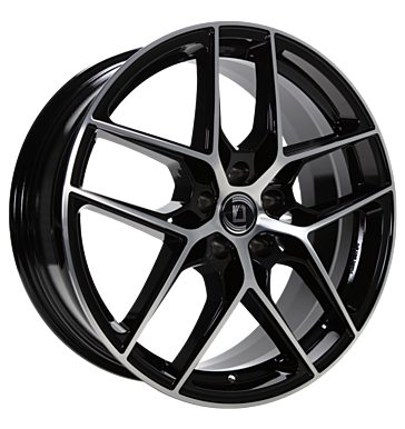 1000Miglia MM1004 8,5x20 ET35 5x110 65,1 gloss black polished