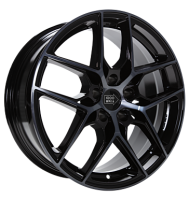 1000Miglia MM1004 7,5x17 ET45 5x108 73,1 gloss black dark...