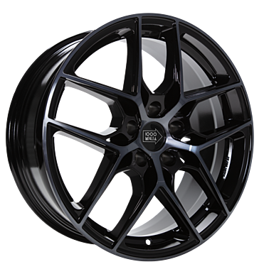 1000Miglia MM1004 8,5x20 ET30 5x112 66,5 gloss black dark polished