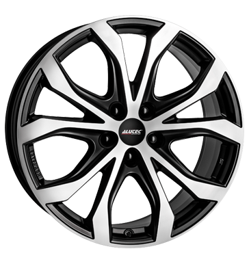 Alutec W10X 8x18 ET45 5x108 70,1 racing-schwarz frontpoliert