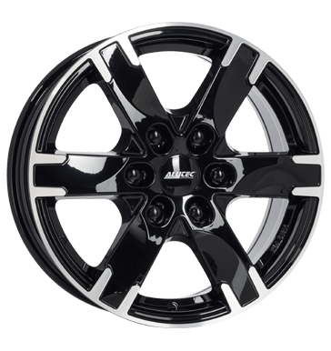 Alutec Titan 7,5x17 ET55 6x139,7 93,1 diamant-schwarz frontpoliert