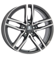 Alutec Ikenu 6,5x16 ET38 5x114,3 70,1 graphit frontpoliert
