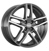 Alutec Ikenu 6,5x17 ET38 4x100 63,3 graphit frontpoliert