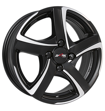 Alutec Shark 7x17 ET45 4x108 63,4 racing-schwarz frontpoliert