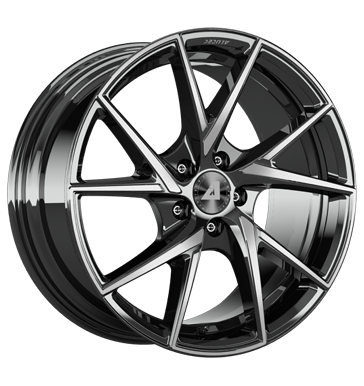 Alutec ADX.01 7x17 ET50 5x112 70,1 diamant schwarz frontpoliert