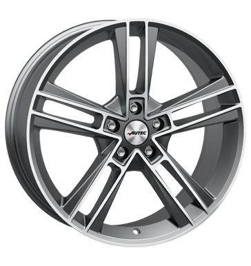 Autec Rias 8,5x20 ET48 5x112 70 titansilber matt poliert