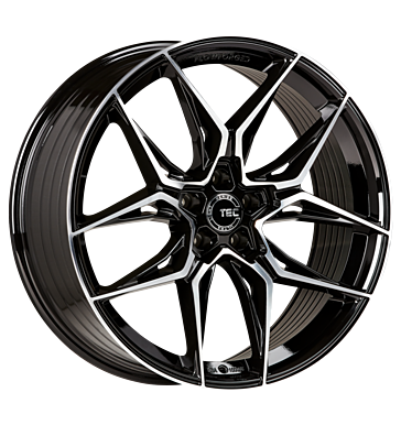 TEC Speedwheels GT9 8,5x20 ET35 5x112 66,6 schwarz-glanz-frontpoliert