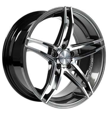 Tomason TN12 8,5x19 ET40 5x114,3 72,6 dark hyper black polished