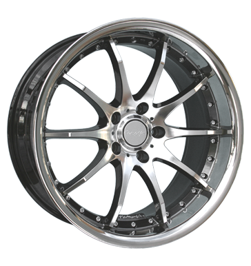 Tomason TN8 8,5x19 ET35 5x120 72,6 hyperblack diamant poliert + Edelstahlb.