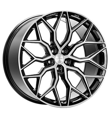 Vossen HF2 9x22 ET32 5x114,3 73,1 brushed gloss black