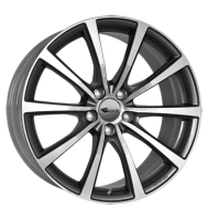 Brock B32 7,5x18 ET45 5x114,3 72,6 himalaya grey vollpoliert