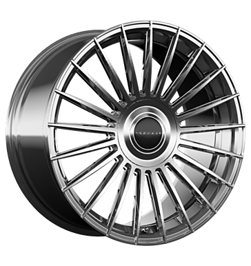 Vossen HF8 9,5x22 ET20 6x139,7 106,1 Brushed Black Diamond