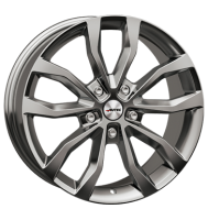 Autec Uteca 8,5x19 ET45 5x108 63,3 titansilber